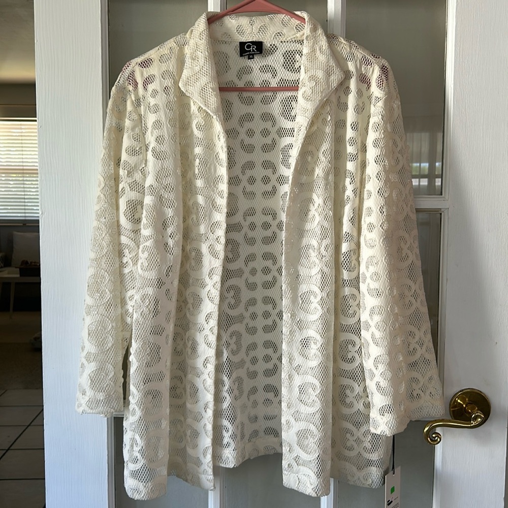 NEW | Connie Roberson 100% Silk & Mesh Jacket